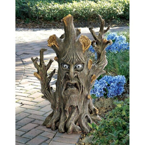 tree creepy sculptures inspired Tolkien imaginative troll tales fantasy statue